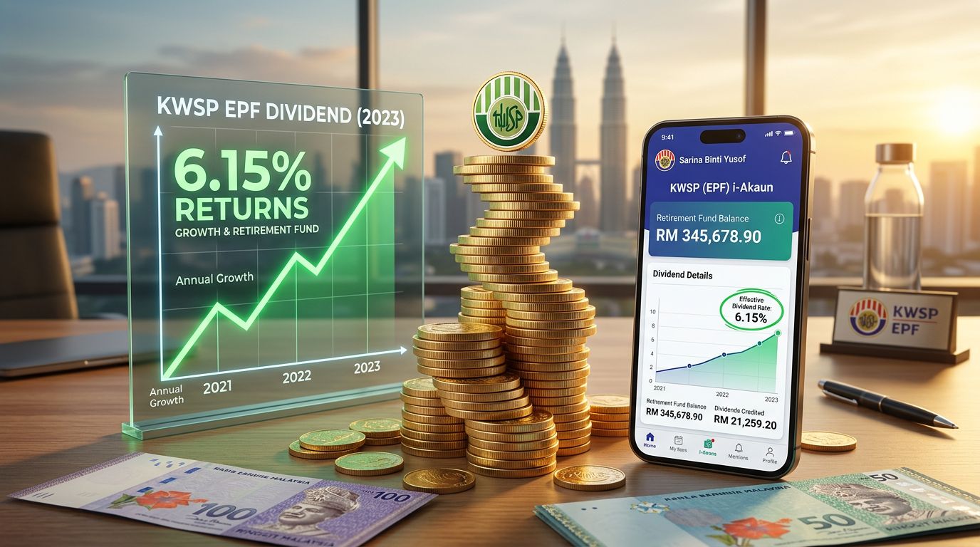KWSP Dividen 2026 Announced: 6.15% Rate for 2025 Savings – Full Details, Payout & Easy i-Akaun Guide
